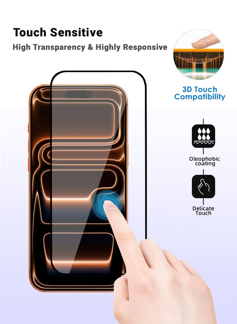2 in 1 Combo Pack for Apple iPhone 17 Pro Max Camera Lens Shield, with Tempered Glass For Apple iPhone 17 Pro Max, High Transparency, Delicate Touch, Anti-Explosion, Smooth Arc Edges, Easy Installation - Image 3